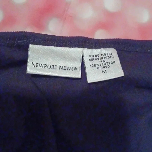 🍭🏍Black cotton camisole with faux pearls and ribbons - Picture 7 of 8